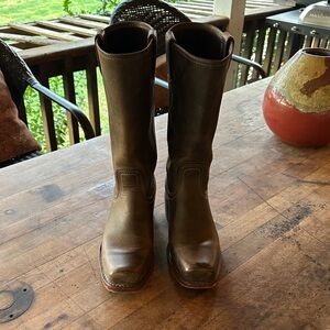 Brown Leather Cowboy Boots